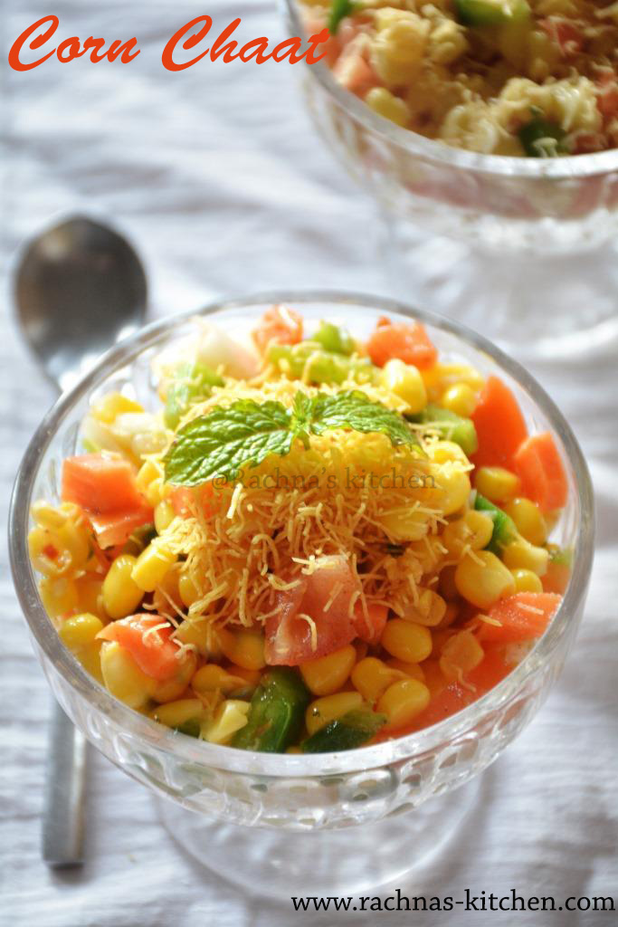 Corn Chaat Recipe, How To Make Masala Corn Chaat