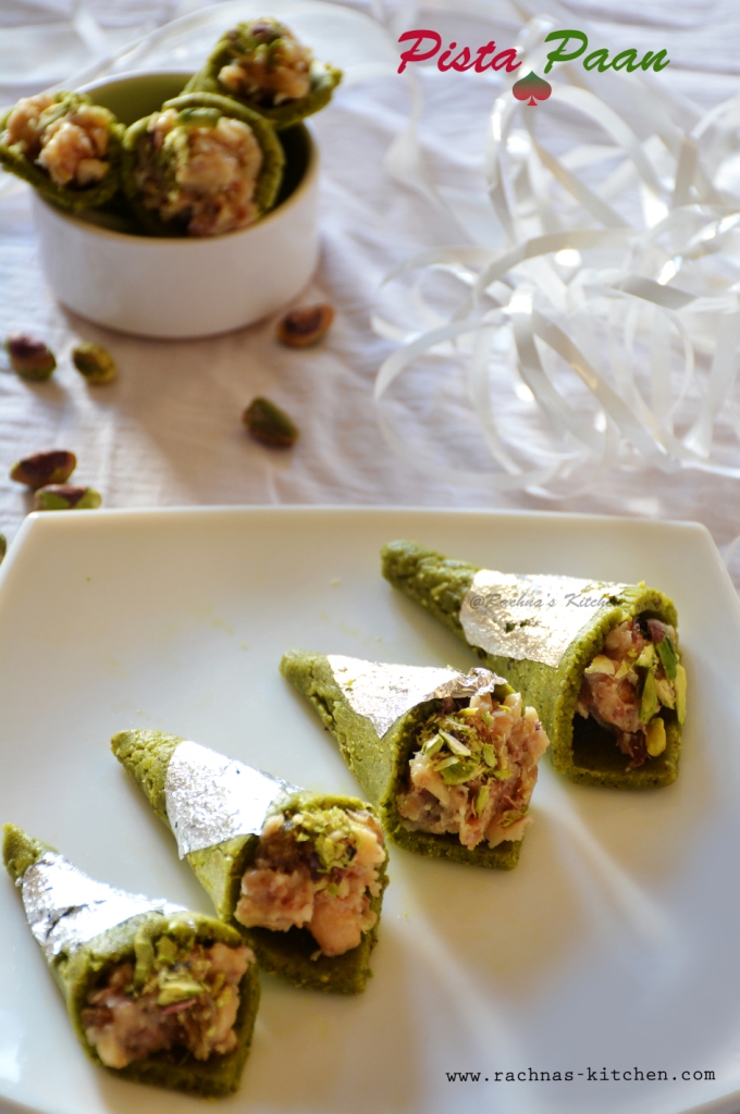 Pistachio Paan Recipe Dessert Recipes, Pista Paan Rachna's Kitchen