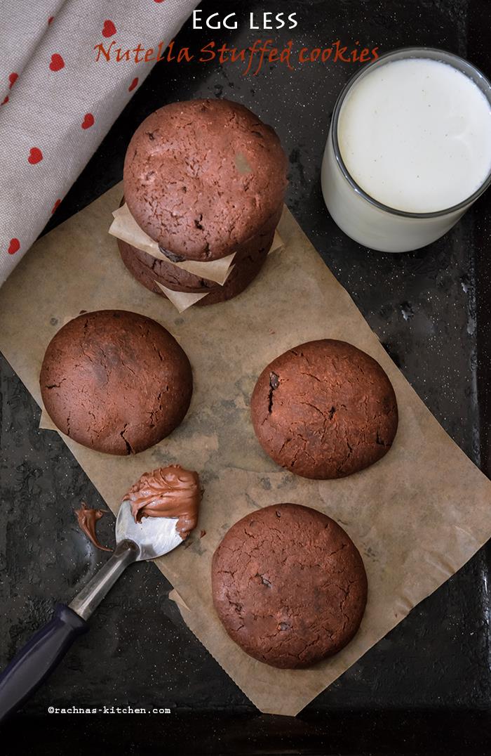 Nutella stuffed cookies recipe