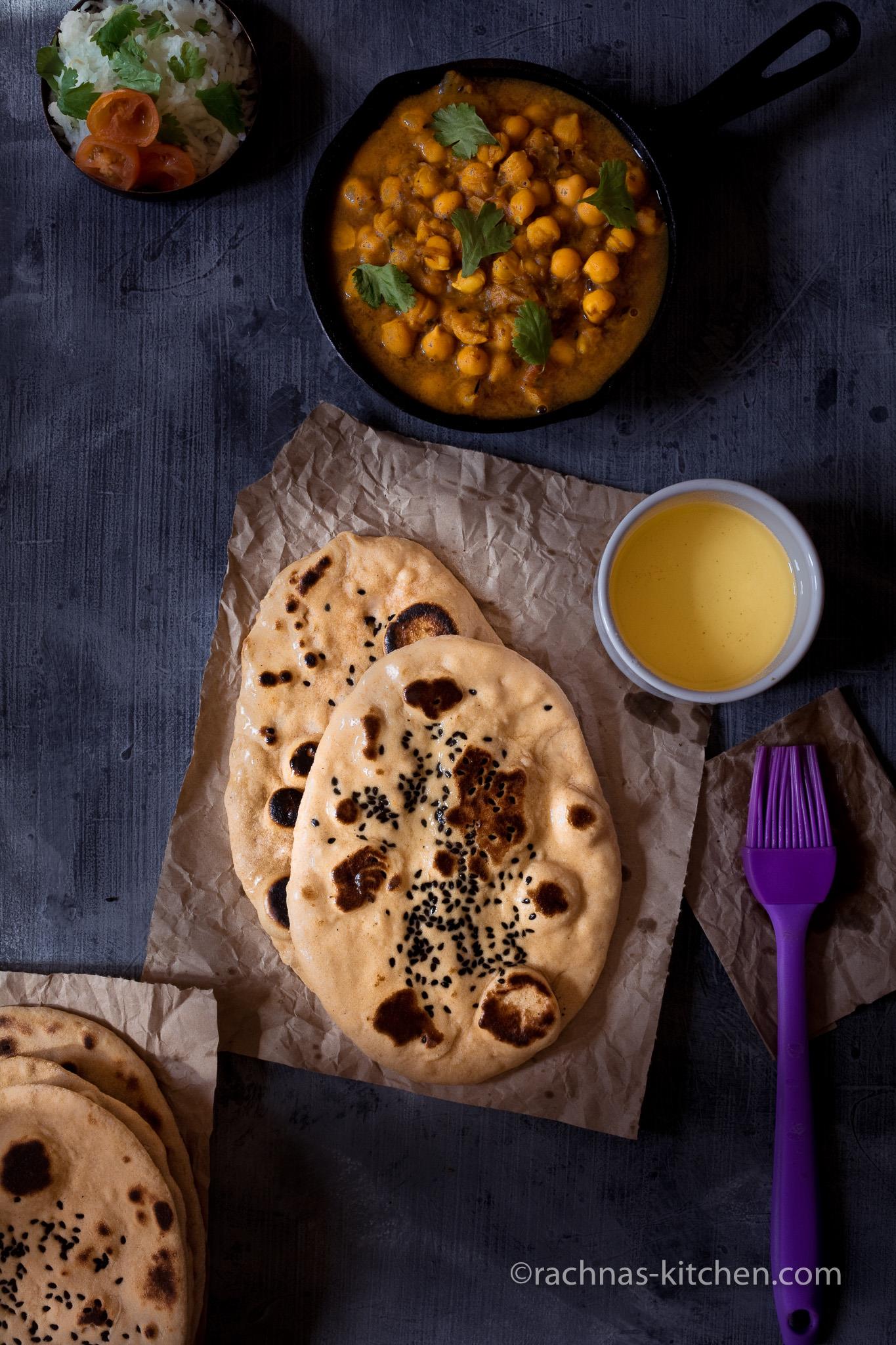 whole wheat naan recipe step by step